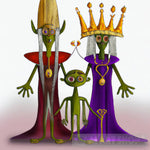 Alien Royal Family Ai Artwork