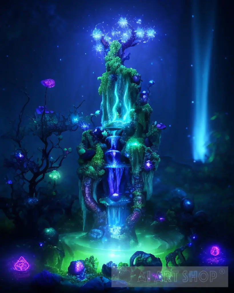 Tree, wild, nature, bizarre, colorful, alien world, fantasy