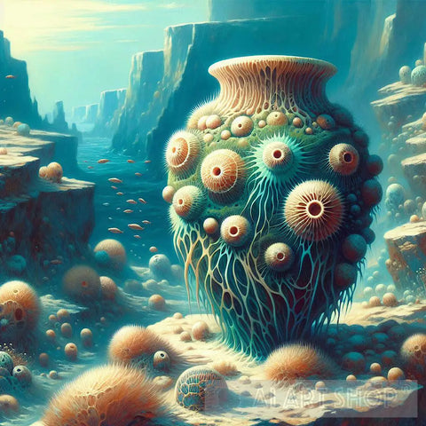 Alien Vase Contemporary Ai Art