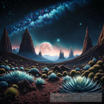 Alien World Landscape Ai Art