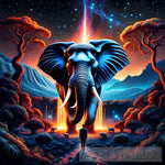 Alien World With Elephant Landscape Ai Art