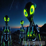 Aliens Extra-Terrestrials Ufo Ovinis Ai Artwork