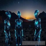 Aliens Extra-Terrestrials Ufo Ovinis Ai Artwork