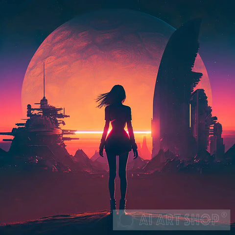 Alone In The Future 3 Ai Artwork