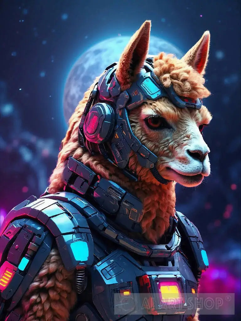 Alpaca in cyborg body #1