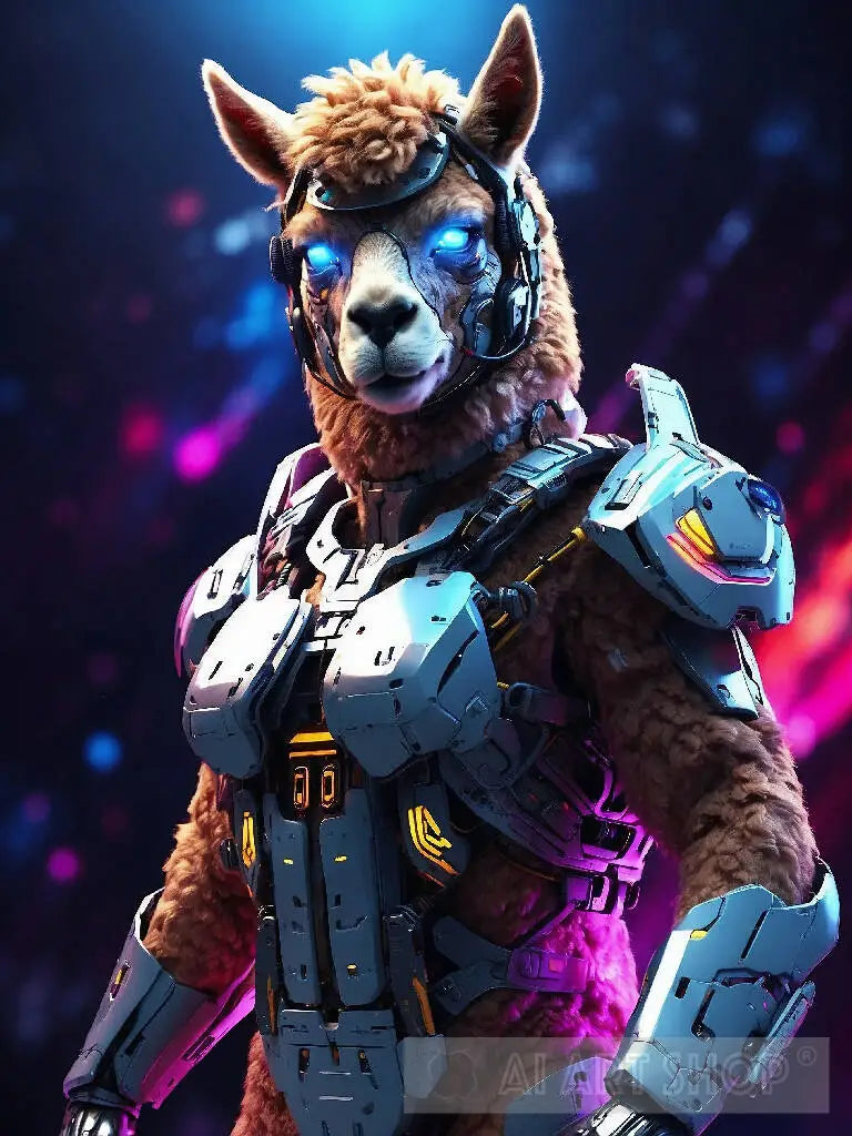 Alpaca in cyborg body #2