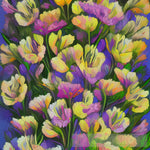 Alstroemeria Flowers Purples And Yellows Ai Artwork