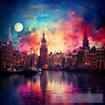 Amsterdam Downtown Ai Painting