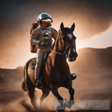 An Astronaut Riding A Horse Ai Artwork