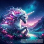 An Enchanting Unicorn Beside The Water Animal Ai Art