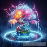An Ice Bonsai In A Parallel Universe Ai Painting