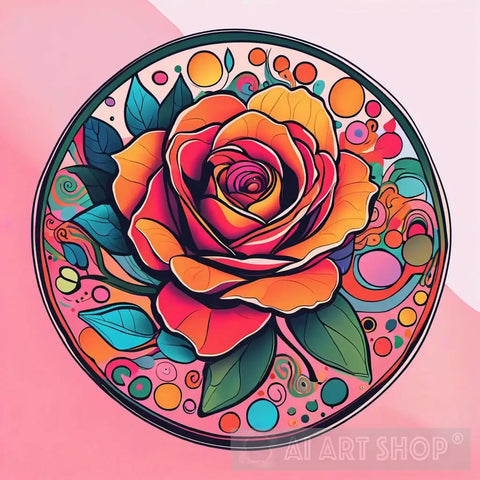 An Illustration Of A Rose Ai Artwork