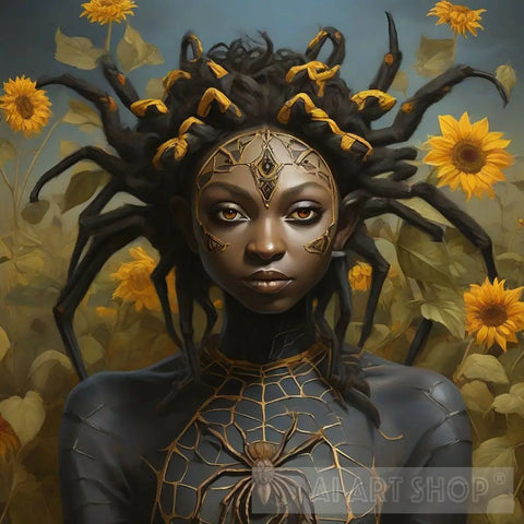 Anansi The Spider Portrait Ai Art