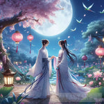 Ancient Chinese Gay Lovers Meet At Night Ai Artwork