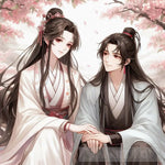 Ancient Chinese Lovers Meet Underneath The Cherry Blossoms Ai Artwork