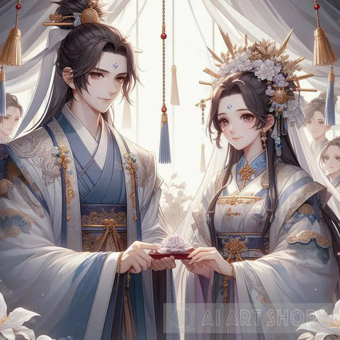 Ancient Chinese Wedding Ceremony Ai Artwork