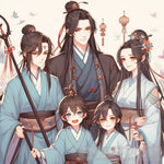 Ancient Chinese Wuxia Polyamorous Family Ai Artwork