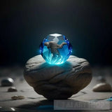 Ancient Rock Spirit With A Crystal Orb Portrait Ai Art