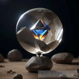 Ancient Rock Spirit With A Crystal Orb Portrait Ai Art