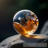 Ancient Rock Spirit With A Crystal Orb Portrait Ai Art