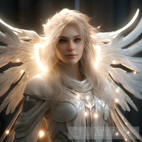 Angel In Love Portrait Ai Art