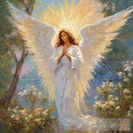 Angels Blessing Impressionism Ai Art