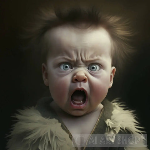 Angry Baby Ai Artwork