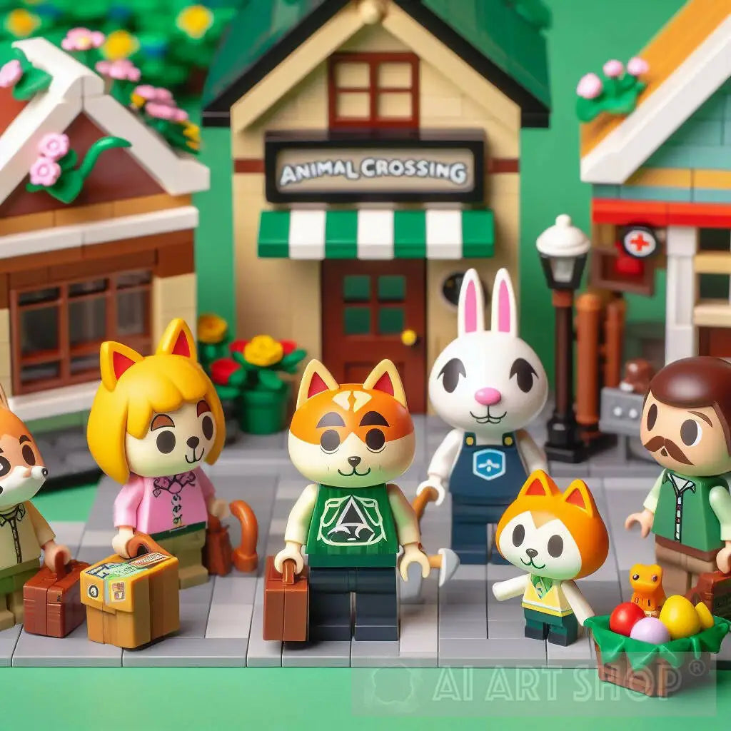 Animal crossing themed LEGO mini figures, LEGO set