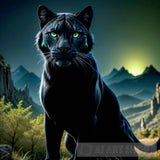 Animal Panther Feline Cat Ai Art