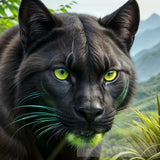 Animal Panther Feline Cat Ai Art