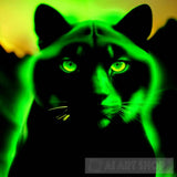 Animal Panther Feline Cat Ai Art