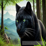 Animal Panther Feline Cat Ai Art