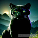 Animal Panther Feline Cat Ai Art