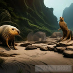 Animals Ashore Ai Artwork