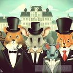 Animals In Top Hats Animal Ai Art