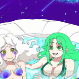 Anime Girls Wearing Swimsuits In Hottubs Ai Artwork