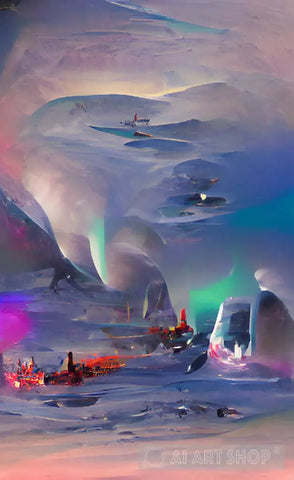 Antarctica Dream World Ai Artwork