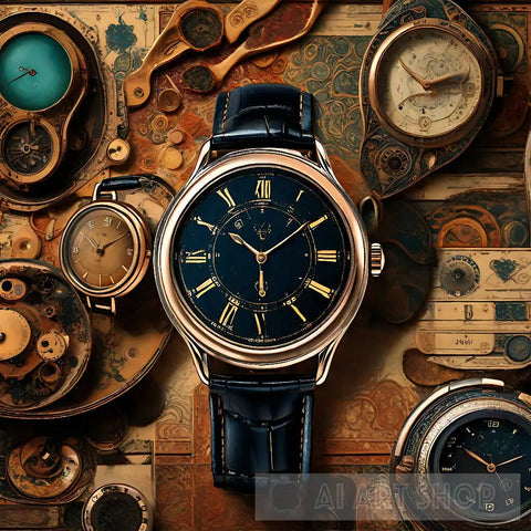 Antique Pocket Watch Still Life Ai Art