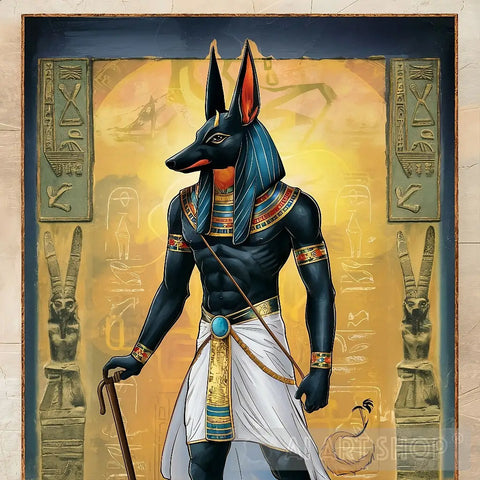 Anubis Ancient Egyptian Ai Painting