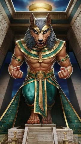 Anubis Egyptian Ai Painting