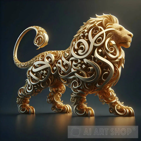 Arabic Lion Animal Ai Art