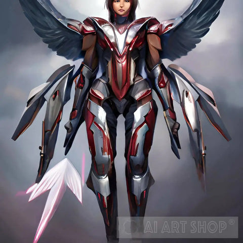 Armored Angel Ai Artwork