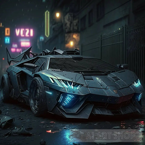 Armored Lamborghini Ai Artwork