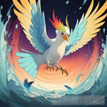 Artistic Bird-Inspired Painting Animal Ai Art