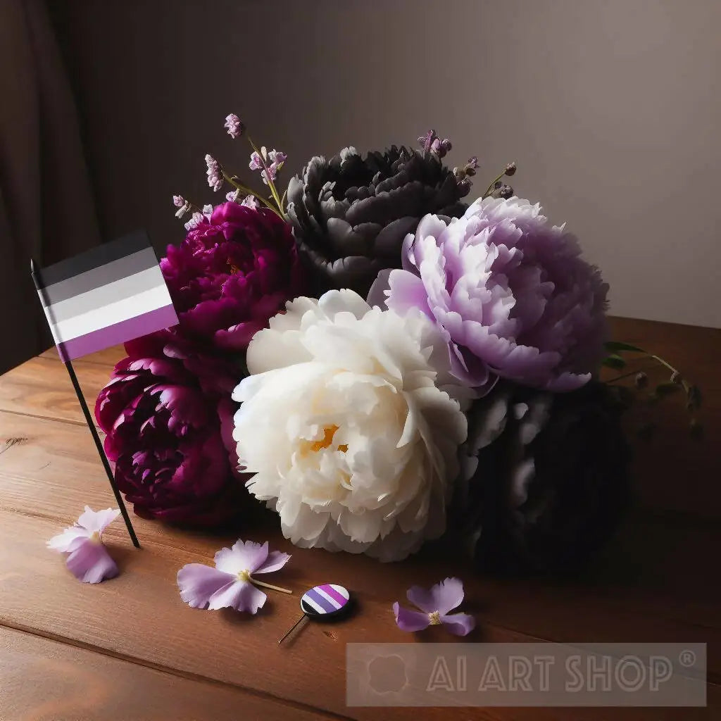 asexual-flag-colors-peonies-bouquet-pride