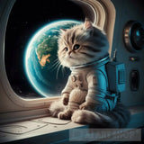 Astro-Cat: A Feline Space Explorer Animal Ai Art