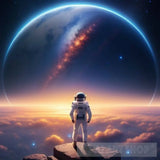 Astronaut Discovering A Realm Beyond Time Modern Ai Art