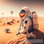 Astronaut In The Desert Ai Painting