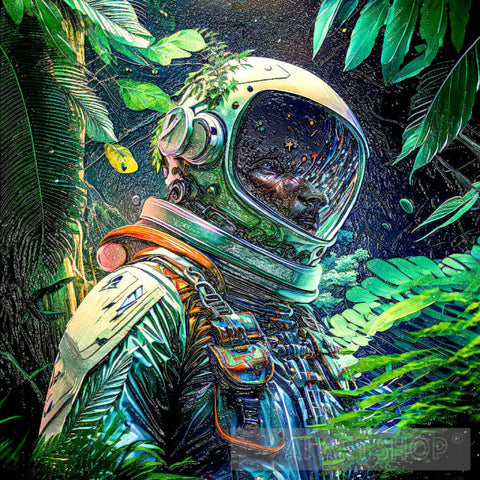 Astronaut Lost In A Forest 7 Ai Artwork