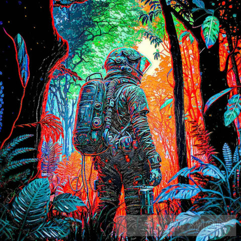 Astronaut Lost In A Forest 8 Ai Artwork